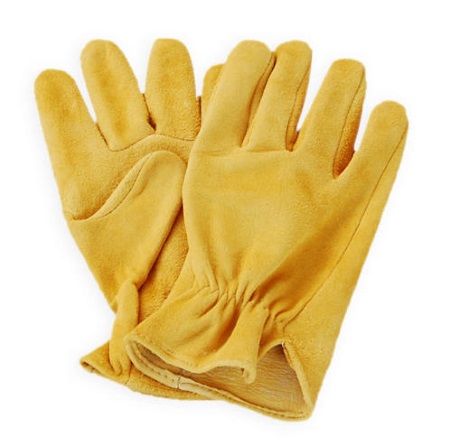 (image for) Suede Deerskin Work Gloves with Elastic Back